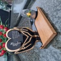 SOLARNY ZNICZ LED STATUETKA NA CMENTARZ GRÓB DUŻA DĄB