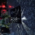 Solarny znicz LED STATUETKA NA CMENTARZ GRÓB DUŻA wieczna lampka nagrobna