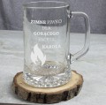 ZESTAW KUFEL DO PIWA Z GRAWEREM BRELOK PREZENT DLA FACETA NIEGO TATY MĘŻA