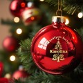 BOMBKA SZKLANA na choinkę z IMIENIEM ozdoba świąteczna PREZENT NA ŚWIĘTA  W2