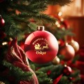 BOMBKA SZKLANA na choinkę z IMIENIEM ozdoba świąteczna PREZENT NA ŚWIĘTA  W4