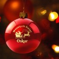BOMBKA SZKLANA na choinkę z IMIENIEM ozdoba świąteczna PREZENT NA ŚWIĘTA  W4