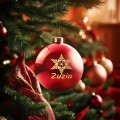 BOMBKA SZKLANA na choinkę z IMIENIEM ozdoba świąteczna PREZENT NA ŚWIĘTA  W5