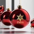 BOMBKA SZKLANA na choinkę z IMIENIEM ozdoba świąteczna PREZENT NA ŚWIĘTA  W5