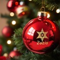BOMBKA SZKLANA na choinkę z IMIENIEM ozdoba świąteczna PREZENT NA ŚWIĘTA  W5