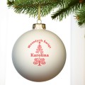 BOMBKA SZKLANA na choinkę z IMIENIEM ozdoba świąteczna PREZENT NA ŚWIĘTA  GRAP-012-W2-B-MAT