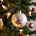 BOMBKA SZKLANA na choinkę z IMIENIEM ozdoba świąteczna PREZENT NA ŚWIĘTA  GRAP-012-W3-B-MAT