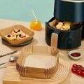 WKŁAD PAPIEROWY DO FRYTKOWNICY BEZTŁUSZCZOWEJ AIR FRYER Kwadrat Brąz 50szt
