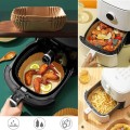WKŁAD PAPIEROWY DO FRYTKOWNICY BEZTŁUSZCZOWEJ AIR FRYER Kwadrat Brąz 50szt