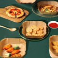 WKŁAD PAPIEROWY DO FRYTKOWNICY BEZTŁUSZCZOWEJ AIR FRYER Kwadrat Brąz 50szt