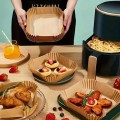 WKŁAD PAPIEROWY DO FRYTKOWNICY BEZTŁUSZCZOWEJ AIR FRYER Kwadrat Brąz 50szt