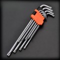 ZESTAW KLUCZY IMBUSOWYCH TORX T10-T50 Komplet Imbus Długie Dwie Strony 9szt
