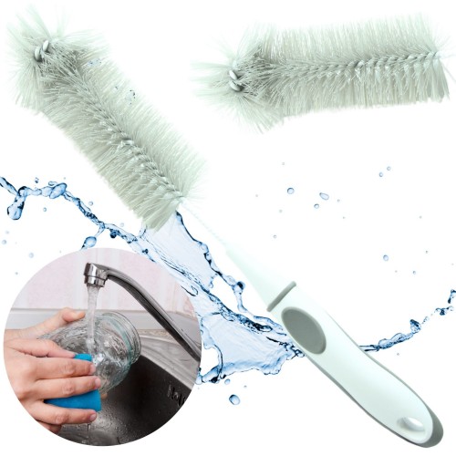 DŁUGA SZCZOTKA DO MYCIA BUTELEK SŁOIKÓW Termosów Mocne Czyszczenie 31cm