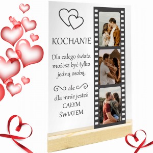 RAMKA ZE ZDJĘCIEM PREZENT NA WALENTYNKI DLA MĘŻA ŻONY DZIEWCZYNY CHŁOPAKA