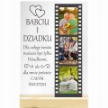 RAMKA ZE ZDJĘCIEM NA SZKLE DZIEŃ DZIADKA BABCI PERSONALIZOWANY PREZENT