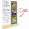 RAMKA ZE ZDJĘCIEM NA SZKLE DZIEŃ DZIADKA BABCI PERSONALIZOWANY PREZENT