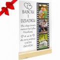 RAMKA ZE ZDJĘCIEM NA SZKLE DZIEŃ DZIADKA BABCI PERSONALIZOWANY PREZENT