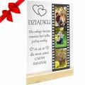 RAMKA ZE ZDJĘCIEM NA SZKLE DZIEŃ DZIADKA PERSONALIZOWANY PREZENT