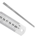 LINIJKA MIARA METALOWA DWUSTRONNA 60 CM / 24 CALI