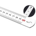 LINIJKA MIARA METALOWA DWUSTRONNA 60 CM / 24 CALI
