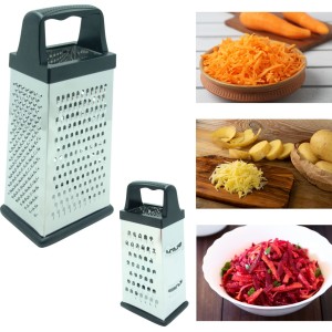 TARKA METALOWA CZTEROBOCZNA Z Rączką Do Warzyw Owoców Stal Nierdzewna 20 cm