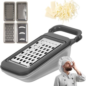 WIELOFUNKCYJNA TARKA Z POJEMNIKIEM 4 Wymienne Ostrza Uchwyt Czarna Solidna