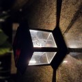 ZNICZ SOLARNY LED LAMPION NA GRÓB STATUETKA NA CMENTARZ Z KRZYŻEM