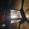 ZNICZ SOLARNY LED LAMPION NA GRÓB STATUETKA NA CMENTARZ Z KRZYŻEM