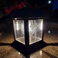 ZNICZ SOLARNY LED LAMPION NA GRÓB STATUETKA NA CMENTARZ Z KRZYŻEM