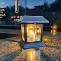 ZNICZ SOLARNY LED LAMPION NA GRÓB STATUETKA NA CMENTARZ Z KRZYŻEM