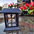 ZNICZ SOLARNY LED LAMPION NA GRÓB STATUETKA NA CMENTARZ Z KRZYŻEM