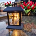ZNICZ SOLARNY LED LAMPION NA GRÓB STATUETKA NA CMENTARZ Z KRZYŻEM
