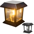 ZNICZ SOLARNY LED LAMPION NA GRÓB STATUETKA NA CMENTARZ Z KRZYŻEM