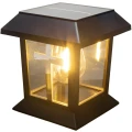 ZNICZ SOLARNY LED LAMPION NA GRÓB STATUETKA NA CMENTARZ Z KRZYŻEM