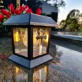 ZNICZ SOLARNY LED LAMPION NA GRÓB STATUETKA NA CMENTARZ Z KRZYŻEM