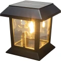ZNICZ SOLARNY LED LAMPION NA GRÓB STATUETKA NA CMENTARZ Z KRZYŻEM