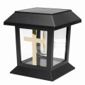 ZNICZ SOLARNY LED LAMPION NA GRÓB STATUETKA NA CMENTARZ Z KRZYŻEM