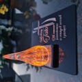 ZNICZ DLA TATY podstawka na cmentarz grób PŁOMIEŃ LED wieczny lampion