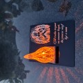 ZNICZ statuetka podstawka na cmentarz grób PŁOMIEŃ LED wieczny lampion