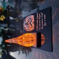ZNICZ statuetka podstawka na cmentarz grób PŁOMIEŃ LED wieczny lampion