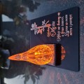 ZNICZ DLA MĘŻA podstawka na cmentarz grób PŁOMIEŃ LED wieczny lampion