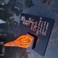 ZNICZ DLA MĘŻA podstawka na cmentarz grób PŁOMIEŃ LED wieczny lampion