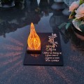 ZNICZ DLA MĘŻA podstawka na cmentarz grób PŁOMIEŃ LED wieczny lampion