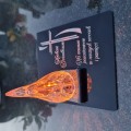 ZNICZ DLA DZIADKÓW podstawka na cmentarz grób PŁOMIEŃ LED wieczny lampion