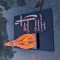 ZNICZ DLA DZIADKÓW podstawka na cmentarz grób PŁOMIEŃ LED wieczny lampion