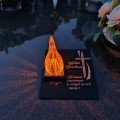 ZNICZ DLA DZIADKÓW podstawka na cmentarz grób PŁOMIEŃ LED wieczny lampion