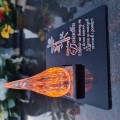ZNICZ DLA DZIADKA podstawka na cmentarz grób PŁOMIEŃ LED wieczny lampion