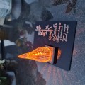 ZNICZ DLA DZIADKA podstawka na cmentarz grób PŁOMIEŃ LED wieczny lampion