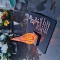 ZNICZ DLA DZIADKA podstawka na cmentarz grób PŁOMIEŃ LED wieczny lampion