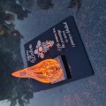 ZNICZ DLA BABCI podstawka na cmentarz grób PŁOMIEŃ LED wieczny lampion